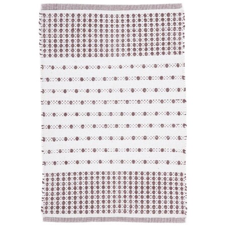 Safavieh 6 x 9 ft. Montauk Contemporary Rectangle Flat Weave Rug Brown & Ivory MTK714T-6
